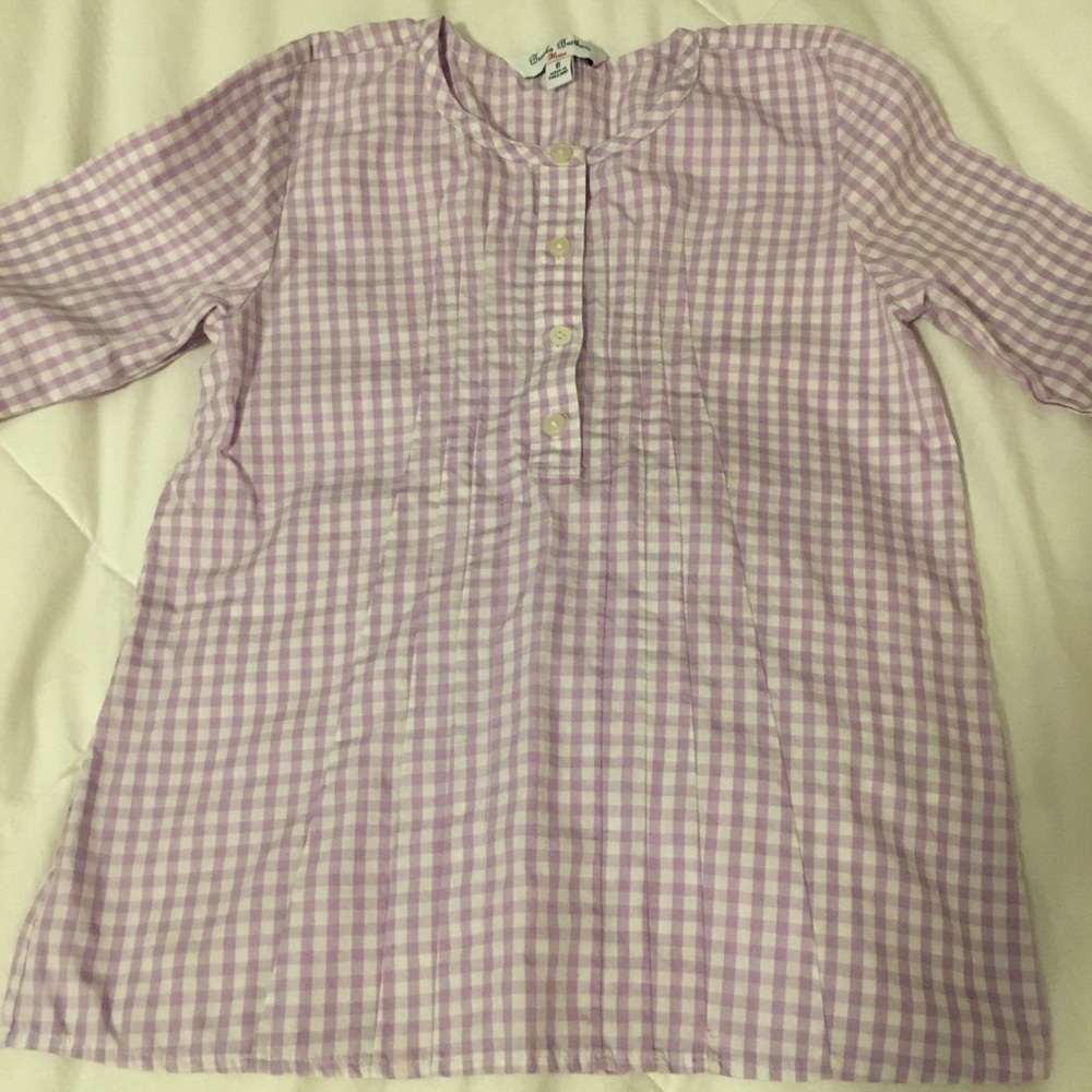 BOGO Brooks Brothers Purple and White shirt, Size 8